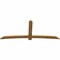 Ekena Millwork Bellingham Rough Sawn Timber Gable Bracket, Western Red Cedar, 108"W x 45"H x 2"D x 6"F, 10/12 Pitch GBW108X45X0206BEL00RWR - alternate 4